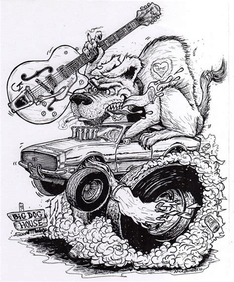 Bored, coloring sheet, corona virus, drift, drift car, drifting coloring book, japan i've been working on turning some stills from my videos into pages for a japanese drifting coloring book. Rat Fink Coloring Pages | Dog Fink by Phraggle | Cars ...