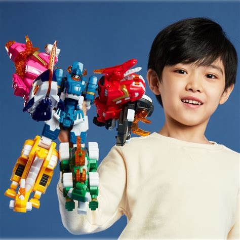 Miniforce Super Dino 7 Dinosaurs Transformed Into One Robot 183 X 49