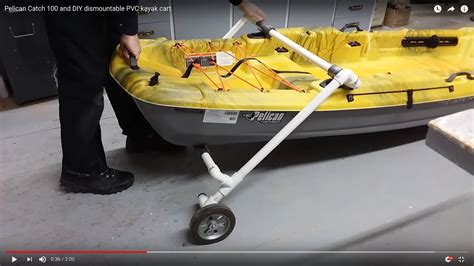 Diy Pvc Kayak Cart Building A Wooden Bass Boat