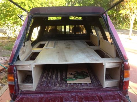 Every climbing bum who decides to spend a length of time on the road inevitably. Sleeping Platform Ideas/Picts | Truck bed camping, Pickup ...