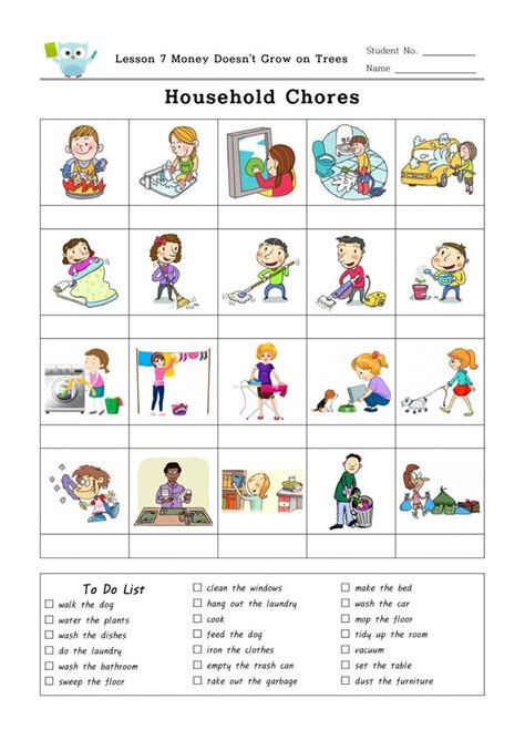 Fun And Engaging Online Activities For Grade 1 Household Chores