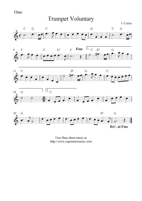 Free Printable Flute Sheet Music Pop Songs Christina