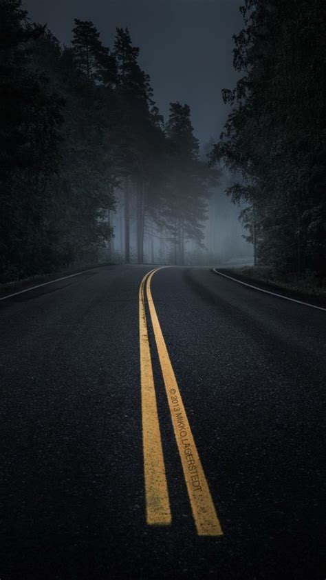 Dark Road Forest Night Mood Road Photography Road Pictures Scenery