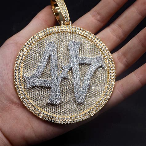 Wholesale Iced Out Pendant Hip Hop Bling Chains Jewelry Men Luxury