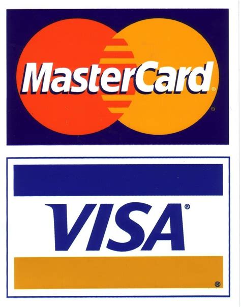 Purchases subject to credit approval. CREDIT CARD LOGO DECAL STICKER - Visa / MasterCard *FedEx Shipping* | eBay