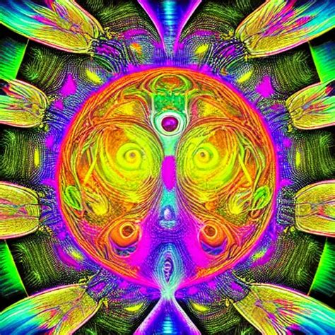 Dmt Trip Interdimensional Beings In Fractals Highly Stable Diffusion