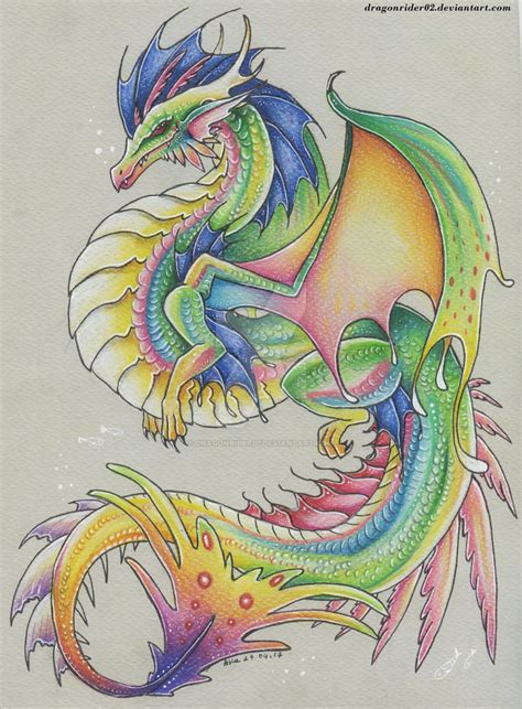 Prismatic Seahorse Dragon By Dragonrider02 On Deviantart