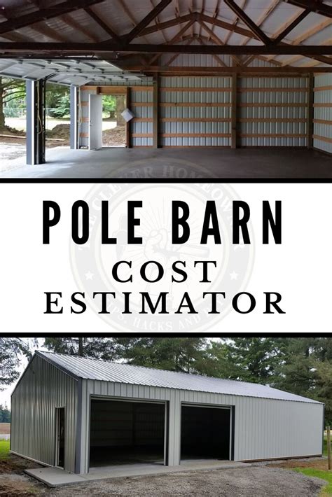 The cost to construct pole barn garage is cheaper than actually building it from scratch. Total COST to Build A Pole Barn (Cost Estimator + FREE ...