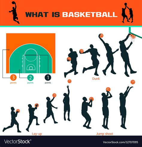 Basketball Infographics Set Royalty Free Vector Image
