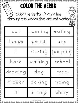 verb worksheets    lesson teachers pay teachers