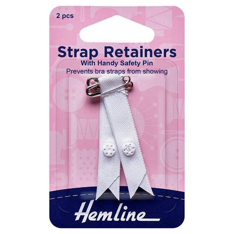 Shoulder Strap Retainer With Safety Pin White Keeps Garmentbra Strap