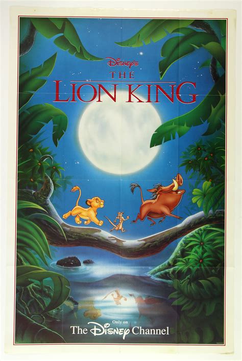 Lot Detail 1996 Disneys The Lion King Poster Featuring The Disney