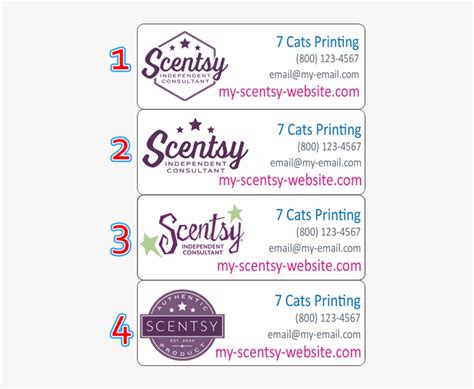 Printable Scentsy Sample Labels