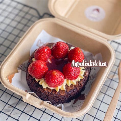 Jual Fudgy Brownies Bento Korean Cake Brownies Cake Brownies Bento Shopee Indonesia