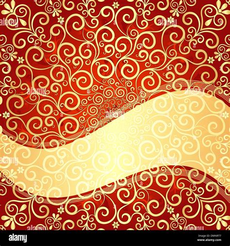 red gold vintage frame stock vector image and art alamy