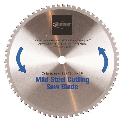 Fein 14 In Saw Blade For Cutting Mild Steel For The 14 In Slugger By