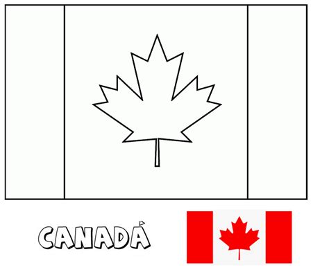 Desenho De Bandeira E Mapa Do Canada Para Colorir Tudodesenhos Images