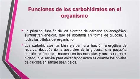 Carbohidratos Clasificación Absorcio Y Metabolismo