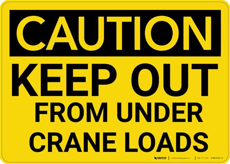 Crane Safety Signs Creative Safety Supply