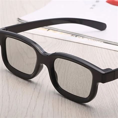 Universal Passive Circular 3d Polarized Movie Glasses Unisex Abs Frame Stereo Not Flash For 3d