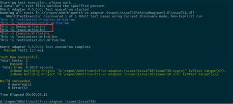 How To Enable Trace And Debug Output Nunit Docs