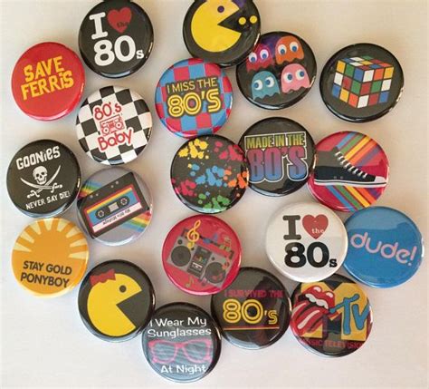 1980s Love The 80s Lot Of 20 1 Inch 125 Inch Or 15 Etsy 80s