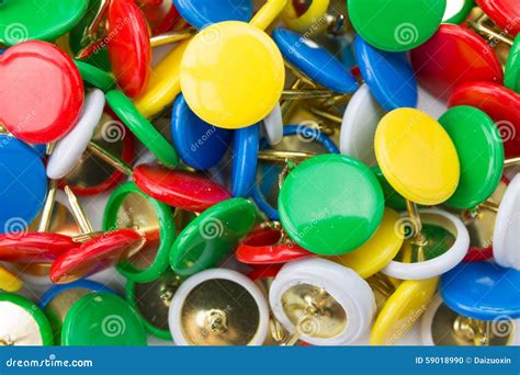 Many Colored Tacks Stock Photo Image Of Colorful Blue 59018990