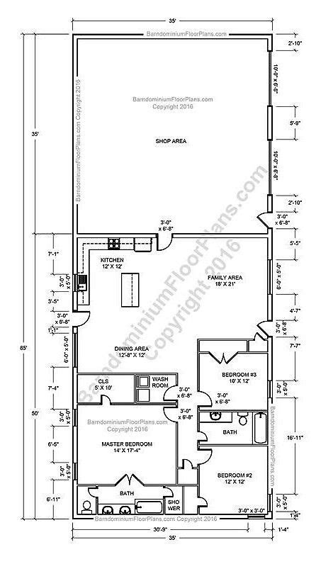 Barndominium Floor Plans With Pictures Captdesign