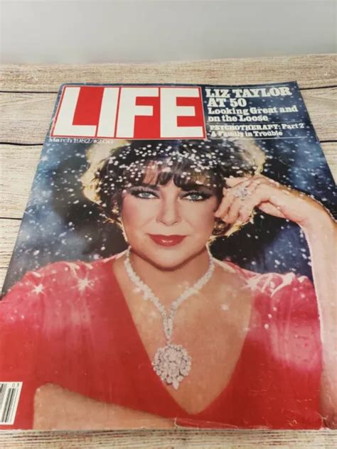 Vintage Life Magazine March 1982 Cover Liz Taylor Life Visits Liz At 50