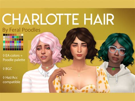 Charlotte Hair By Feralpoodles At Tsr Sims 4 Updates