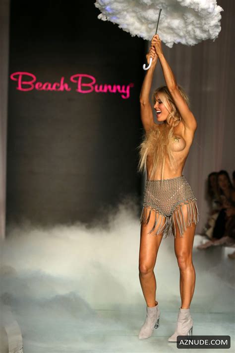 Joy Corrigan Topless During Beach Bunny Show In Miami Aznude