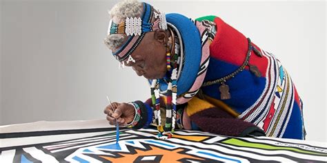 Esther Mahlangu O Grande Nome Da Arte Tribal Da África Do Sul