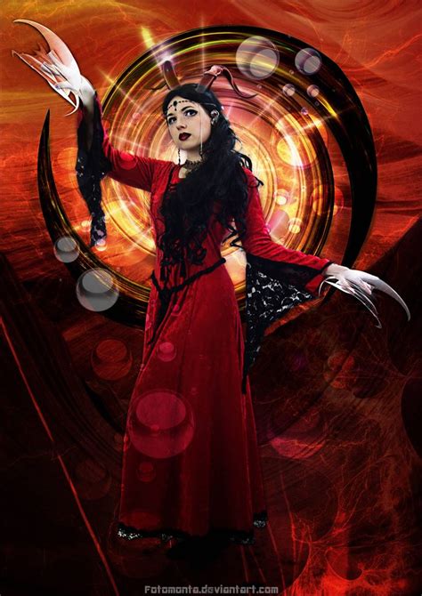 Dragon Lady In Red By Fotomonta On Deviantart