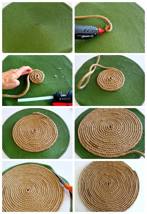 Easy Jute Placemats Duke Manor Farm Jute Crafts Diy Crafts To Sell
