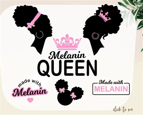 Melanin Queen Svg Bundleblack Woman Svg Black Girl Svg Melanin Svg