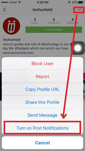 Instagram Push Notifications Heres How To Turn Onoff Alerts Techuntold