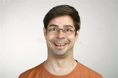 Funny Men Face Glasses Stock Image Image Of Facial Expression 39041661