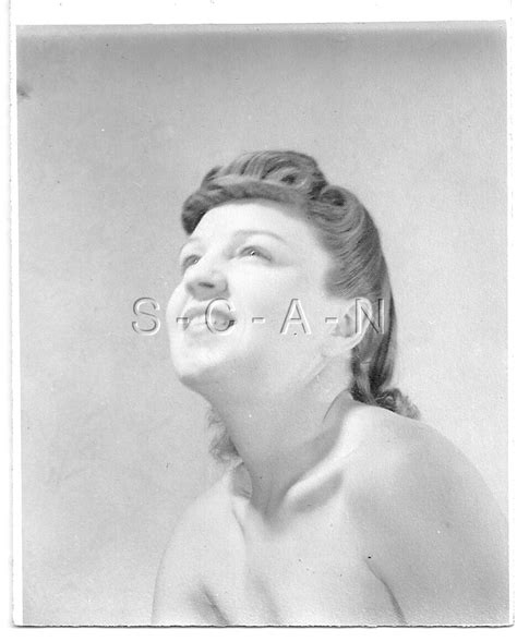 Original Vintage S S Semi Nude Sepia Rp Detroit No Top Woman