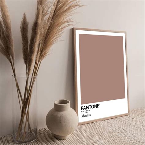 Pantone Print Pantone Nude Colors Mocha Color Print Pantone Etsy