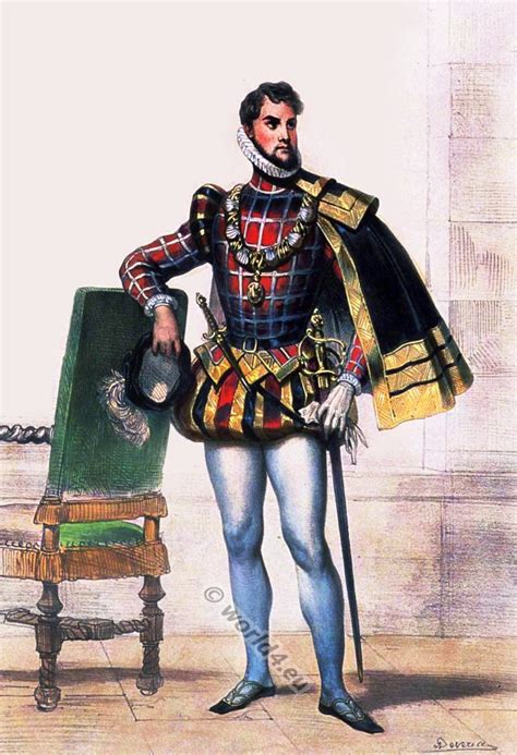 Male Tudor Scottish Court Costume 16th Century Clothing 16th