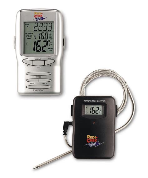 Silver And Black Redicheck Remote Probe Set Cooking Thermometer Food