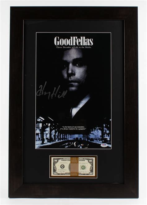 Henry Hill Signed Goodfellas 18x27 Custom Framed Movie Poster Display