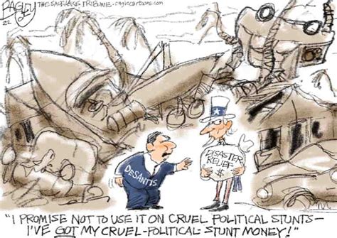 Political Cartoon On Desantis Makes Desperate Plea By Pat Bagley