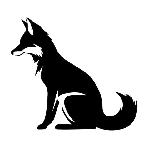 Premium Vector Fox Silhouette Clipart On A White Background Isolated