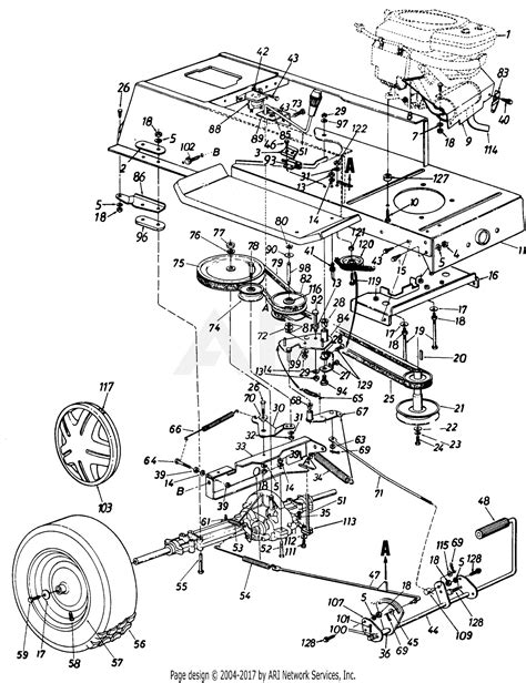 Yardman 42 Riding Mower Belt Diagram