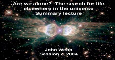 Are We Alone The Search For Life Elsewhere In The Universe Summary