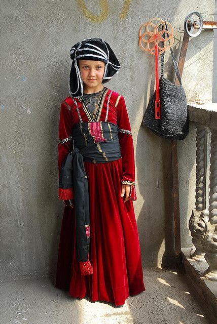 Inga In Georgian Traditional Costume Folk Fashion Traditional