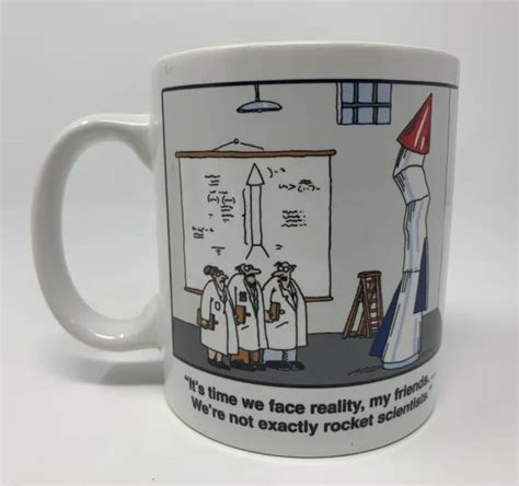 The Far Side By Gary Larson 1993 Rocket Scientist Humor Ceramic Coffee