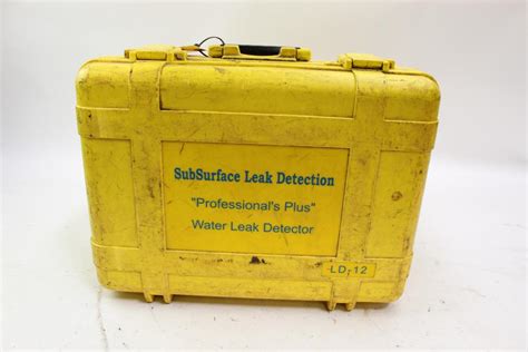 Subsurface Leak Detection Ld 12 Water Leak Detector Property Room