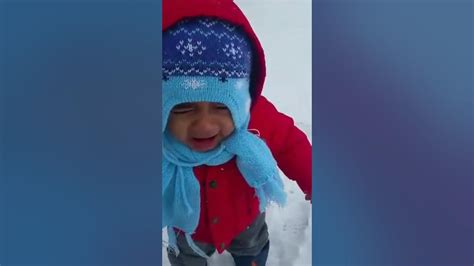 Babys First Snow Day Youtube